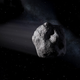 Artist’s concept of an asteroid.